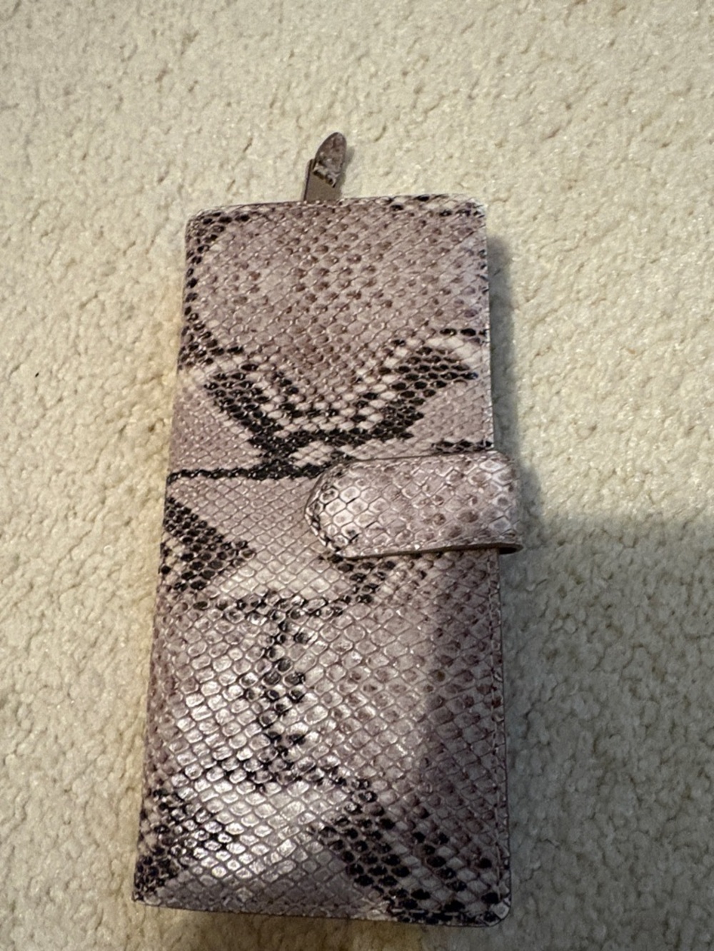 Cole Haan Snake-Print Leather Wallet